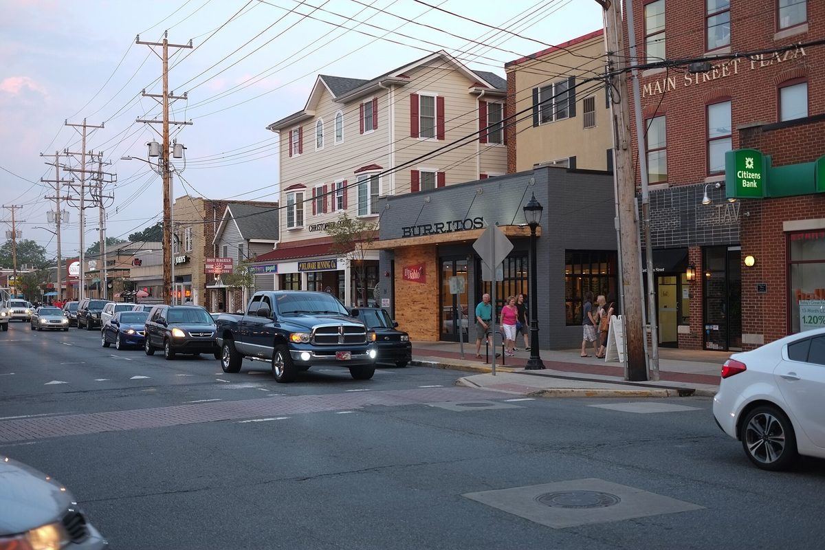 Main Street in Newark, Delaware