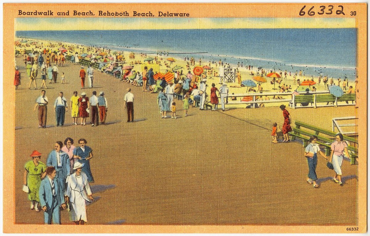 Rehoboth Beach boardwalk in Delaware